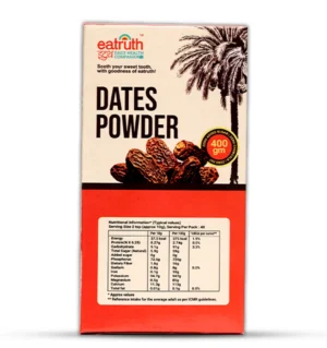 “Eatruth Dates Powder 400g pack – natural date powder with no added sugar, healthy sweetener for daily use”