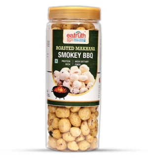 Roasted Makhana Smokey BBQ crunchy protein rich fox nuts snack