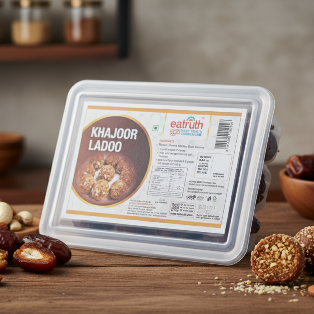Khajoor Ladoo – Premium Date Ladoo (12 Pieces) | Natural Energy Boosting Healthy Sweet