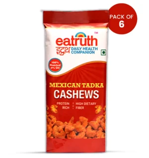 Eatruth Mexican Tadka Cashews Pack of 6 100% Roasted 0% Oil