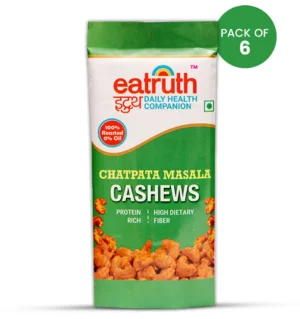 Eatruth Chatpata Masala Cashews Pack of 6 100% Roasted 0% Oil