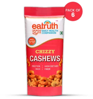Eatruth Chizzy Cashews Pack of 6 100% Roasted 0% Oil