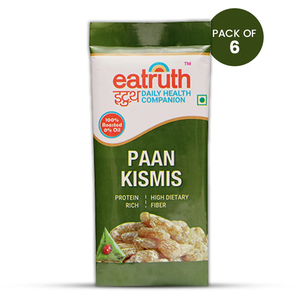 Eatruth Paan Kismis Pack of 6 100% Roasted Premium Raisins